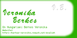 veronika berkes business card